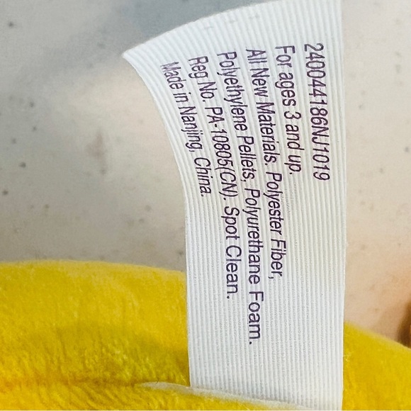 Peeps Just born RUZ Yellow 17” And 10” Pink Bunny Plush Rabbit Stuffed Animal - Picture 4 of 5